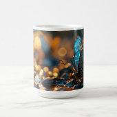 Blauw & Gouden Vlinder Ontwerp Keramische Mok (Center)