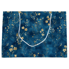 Blauw Gouden Vlinders Bruidsdouche Groot Cadeauzakje