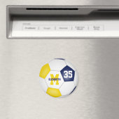 blauw gouden voetbalteam kleuren magneet (Insitu (Vaatwasser))