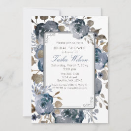  Blauw-goudflesje Botanisch Vrijgezellenfeest Kaart