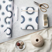 Blauw goudgemarmerd waterverf patroon