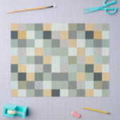 Blauw goudgroen spelenderpapier tissuepapier (Craft)