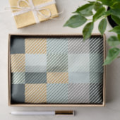 Blauw goudgroen spelenderpapier tissuepapier (Geschenk)