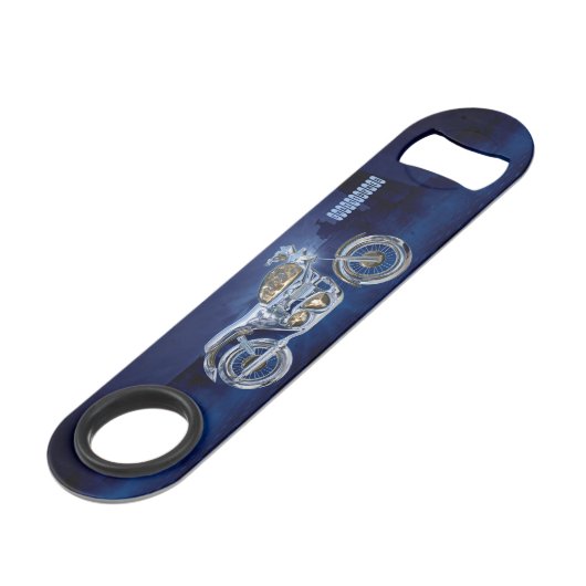  blauw goudkeuken speed flessenopener (Voorkant Gekanteld)