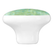 Blauw & goudkleurig Abstract marmer-spuitje Keramische Knop (Zijkant)