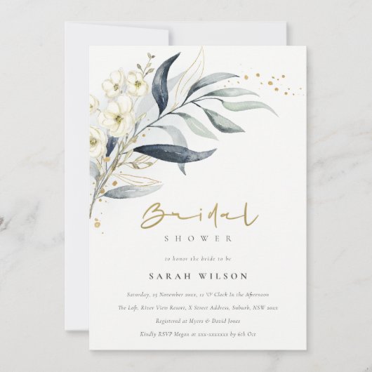 Blauw goudmakreel Vrijgezellenfeest Kaart (Voorkant)