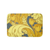  blauw goudpatroon badmat (Voorkant)