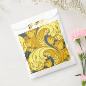 blauw goudpatroon bedankzakje (Gezegeld)