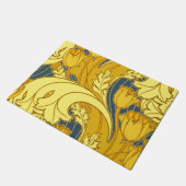  blauw goudpatroon deurmat (Schuin)