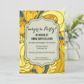  blauw goudpatroon kaart (Staand voorkant)