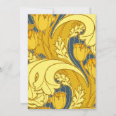  blauw goudpatroon kaart (Achterkant)