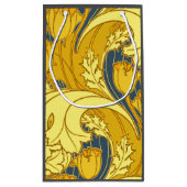 blauw goudpatroon klein cadeauzakje (Achterkant)