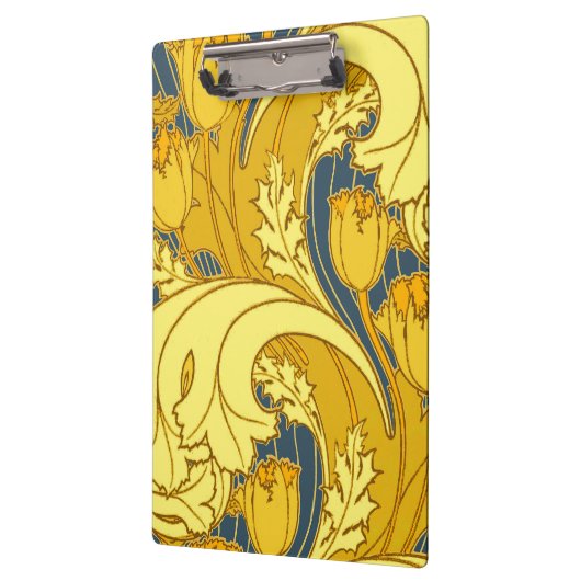  blauw goudpatroon klembord (Links)