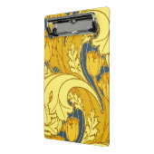  blauw goudpatroon mini klembord (Angled2)