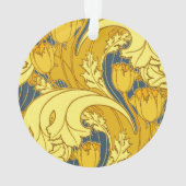  blauw goudpatroon ornament (achterkant)