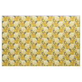  blauw goudpatroon stof (Fat Quarter)