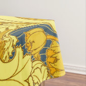  blauw goudpatroon tafelkleed (Voorbeeld)