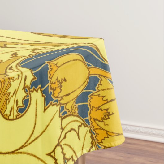 blauw goudpatroon tafelkleed (Voorbeeld)