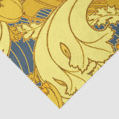 blauw goudpatroon tissuepapier (Detail)