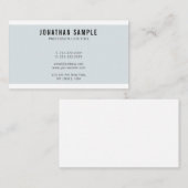 Blauw grafisch ontwerp - Nieuw gotisch lettertype Visitekaartje (Voorkant / Achterkant)