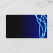 Blauw grafisch ontwerp visitekaartje (Achterkant)