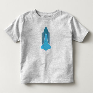 {Blauw} Grafisch T-shirt van de Rand van de Rand