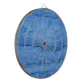 Blauw Graniet patroon blauw marmer blauwe rotsstee Dartbord (Voorkant Links)
