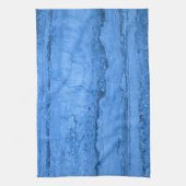 Blauw Graniet patroon blauw marmer blauwe rotsstee Theedoek (Verticaal)