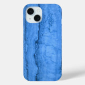 Blauw granietpatroon, blauwe marmer, blauwe steen Case-Mate iPhone case (Achterkant)