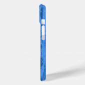 Blauw granietpatroon, blauwe marmer, blauwe steen Case-Mate iPhone case (Achterkant / Links)