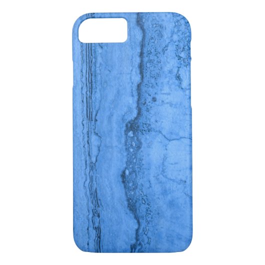 Blauw granietpatroon, blauwe marmer, blauwe steen Case-Mate iPhone case (Achterkant)