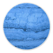 Blauw granietpatroon, blauwe marmer, blauwe steen keramische knop (Voorkant)