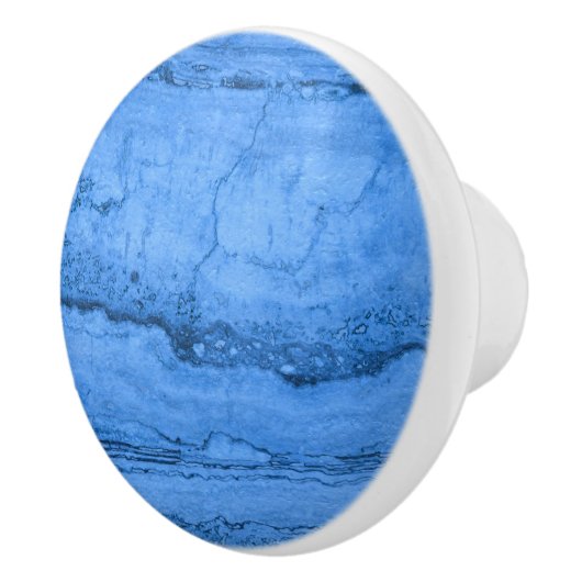 Blauw granietpatroon, blauwe marmer, blauwe steen keramische knop (Rechts)