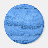 Blauw granietpatroon, blauwe marmer, blauwe steen magneet (Voorkant)