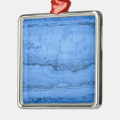 Blauw granietpatroon, blauwe marmer, blauwe steen metalen ornament (Links)