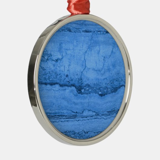 Blauw granietpatroon, blauwe marmer, blauwe steen metalen ornament (Rechts)