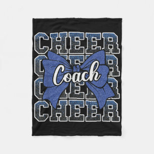 Blauw Grappig Sport Luid Trots Cheer Coach Vader Fleece Deken