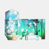 Blauw gras met vrije ruimte *Personaliseer* Bedankdoosjes (Uitgevouwen)