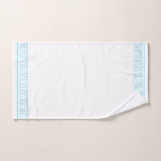Blauw Grecian Frieze-ontwerp Bad Handdoek (Handdoek)