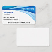 Blauw grensdecoratief Visitekaartje (Voorkant / Achterkant)