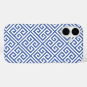 Blauw Grieks sleutelpatroon Case-Mate iPhone Case (Achterkant (horizontaal))