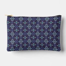 Blauw Grijs Abstract Diamant Patroon Etui