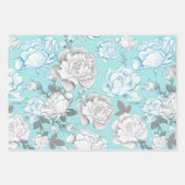 BLAUW & GRIJS BABY JONGEN ITEMS SPEELGOED STERREN INPAKPAPIER VEL (Voorkant 3)