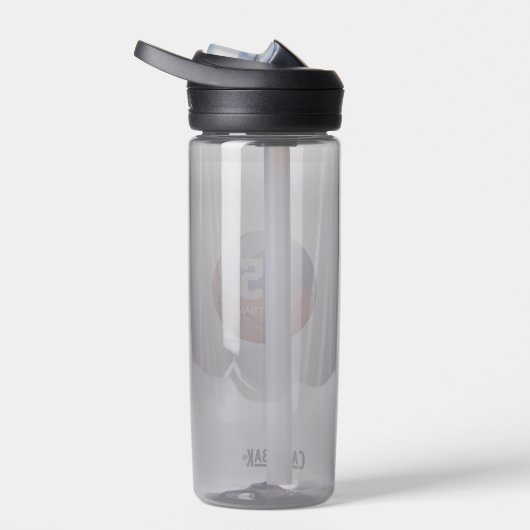 Blauw grijs basketbal team kleuren meisjes jongens waterfles (Rechts)