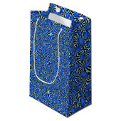 Blauw grijs BG Klein Cadeauzakje (Voorkant Gekanteld)