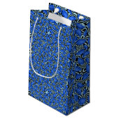 Blauw grijs BG Klein Cadeauzakje (Achterkant Gekanteld)