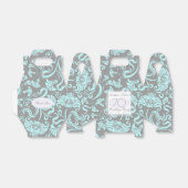 Blauw Grijs Bloemen 70e Verjaardag Dank u Favoriet Bedankdoosjes (Uitgevouwen)