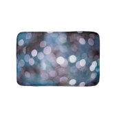 Blauw grijs bokeh, abstracte achtergrond. badmat (Voorkant)