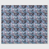 Blauw grijs bokeh, abstracte achtergrond. cadeaupapier (Vlak)