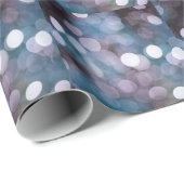 Blauw grijs bokeh, abstracte achtergrond. cadeaupapier (Rol Hoek)